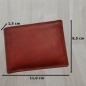 Preview: Italy Petro Büffel Leder Portemonnaie im Retro Used Look Herren Querformat